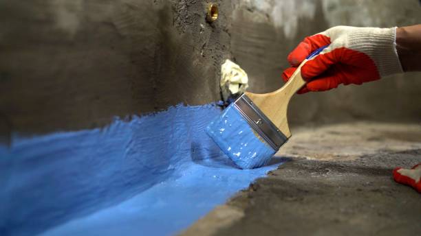 Commercial Wet Basement Repair project at a Bellevue, MI business property by SJ Waterproofing Pros